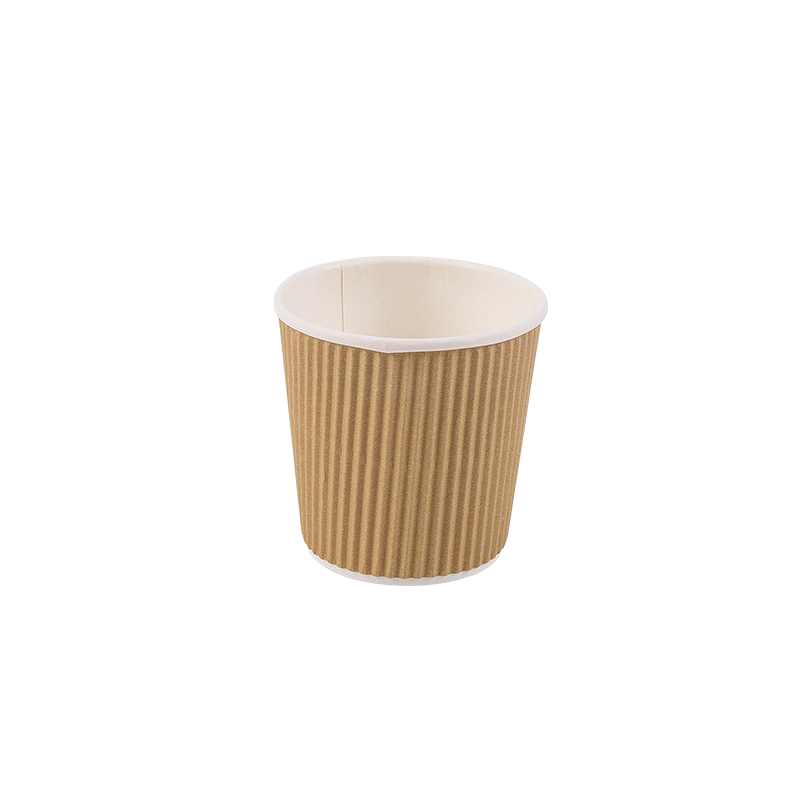 4oz Disposable Biodegradable Corrugated Paper Cucurbitulae