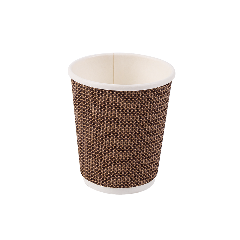 8oz Disposable Biodegradable Corrugated Paper Cucurbitulae