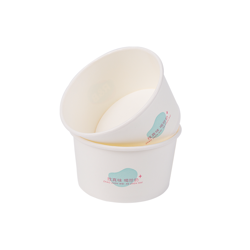 8oz Disposable Biodegradable Paper Ice Cream Cucurbitulae