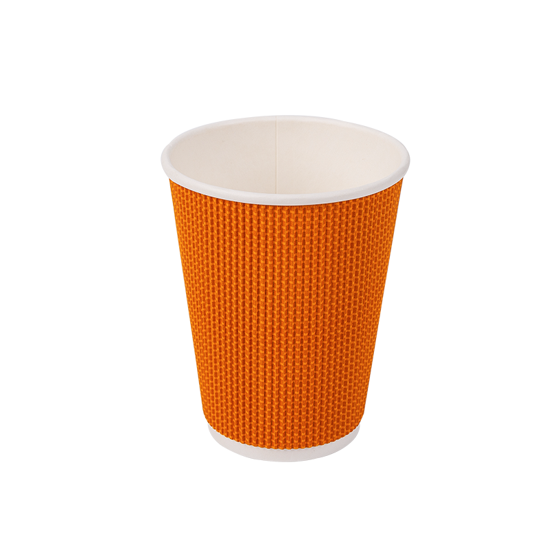 12oz Disposable Biodegradable Corrugated Paper Cucurbitulae