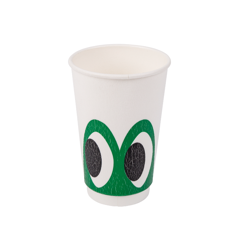 16oz Disposable Biodegradable Double-layer Paper Cup