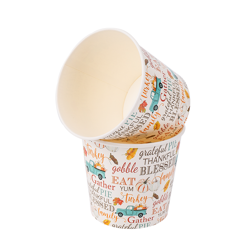 32oz Disposable Biodegradable Paper Ice Cream Cucurbitulae
