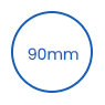 90mm Disposable PP Cup Lid icon